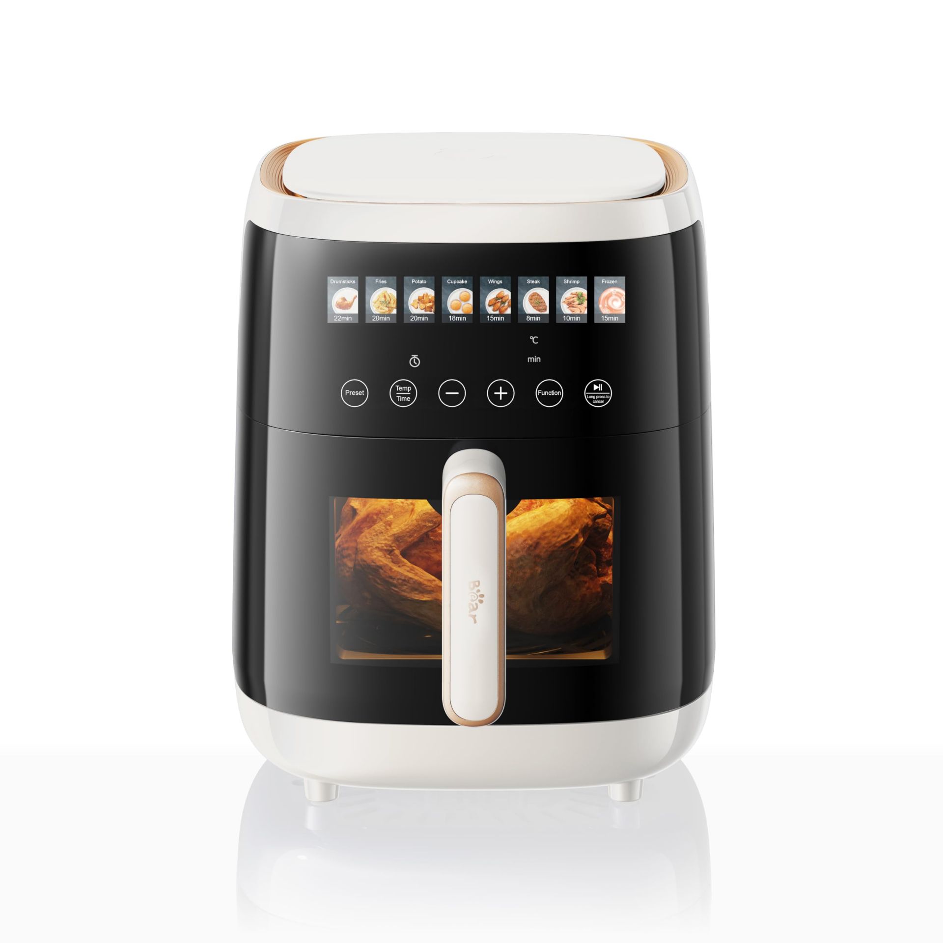 RRP £68.49 Bear 5L 8 Menu Smart Air Fryer with Visible Cooking Window