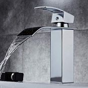 RRP £36.88 Waterfall Basin Sink Mixer Tap Bathroom Lever Single