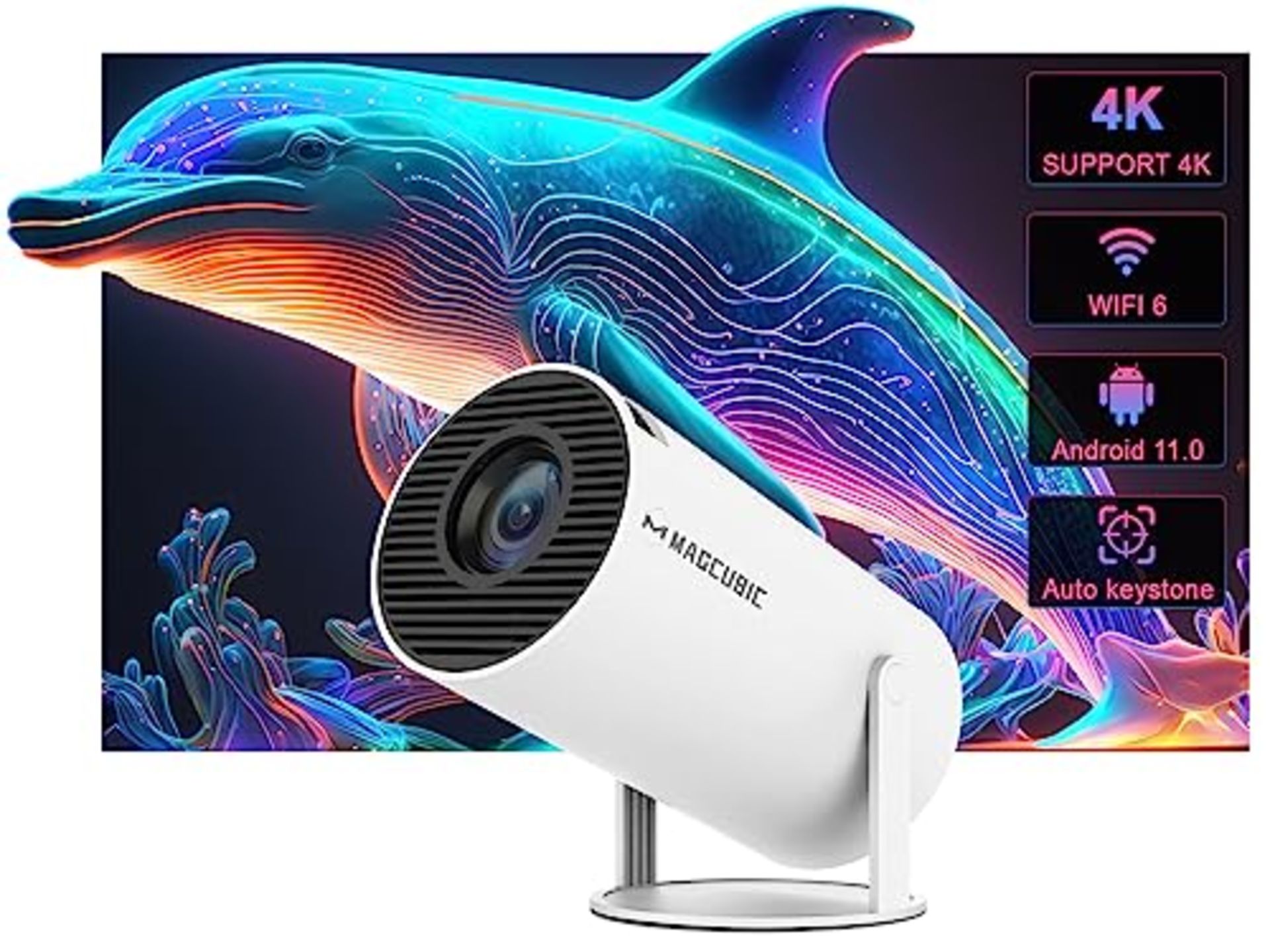 RRP £87.78 Auto Keystone Correction Mini Portable Projector