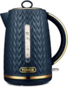 RRP £71.35 Tower T10052MNB Empire 1.7 Litre Kettle with Rapid Boil