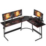 RRP £119.86 CubiCubi L Shaped Gaming Desk Computer Office Desk