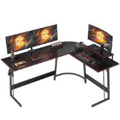 RRP £119.86 CubiCubi L Shaped Gaming Desk Computer Office Desk