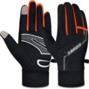 RRP £27.39 Souke Sports Cycling Gloves Winter Padded Full Finger