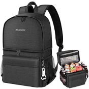 RRP £36.52 27L Cooler Backpack 2-IN-1 Cool Bag Backpack