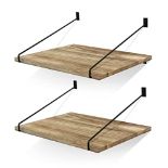 RRP £34.24 Petrala Floating Shelves Wall Shelf Wooden Wide Floating