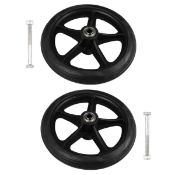 RRP £26.18 Healifty 2pcs Front Wheelchair Wheel Solid Wheel Replacement