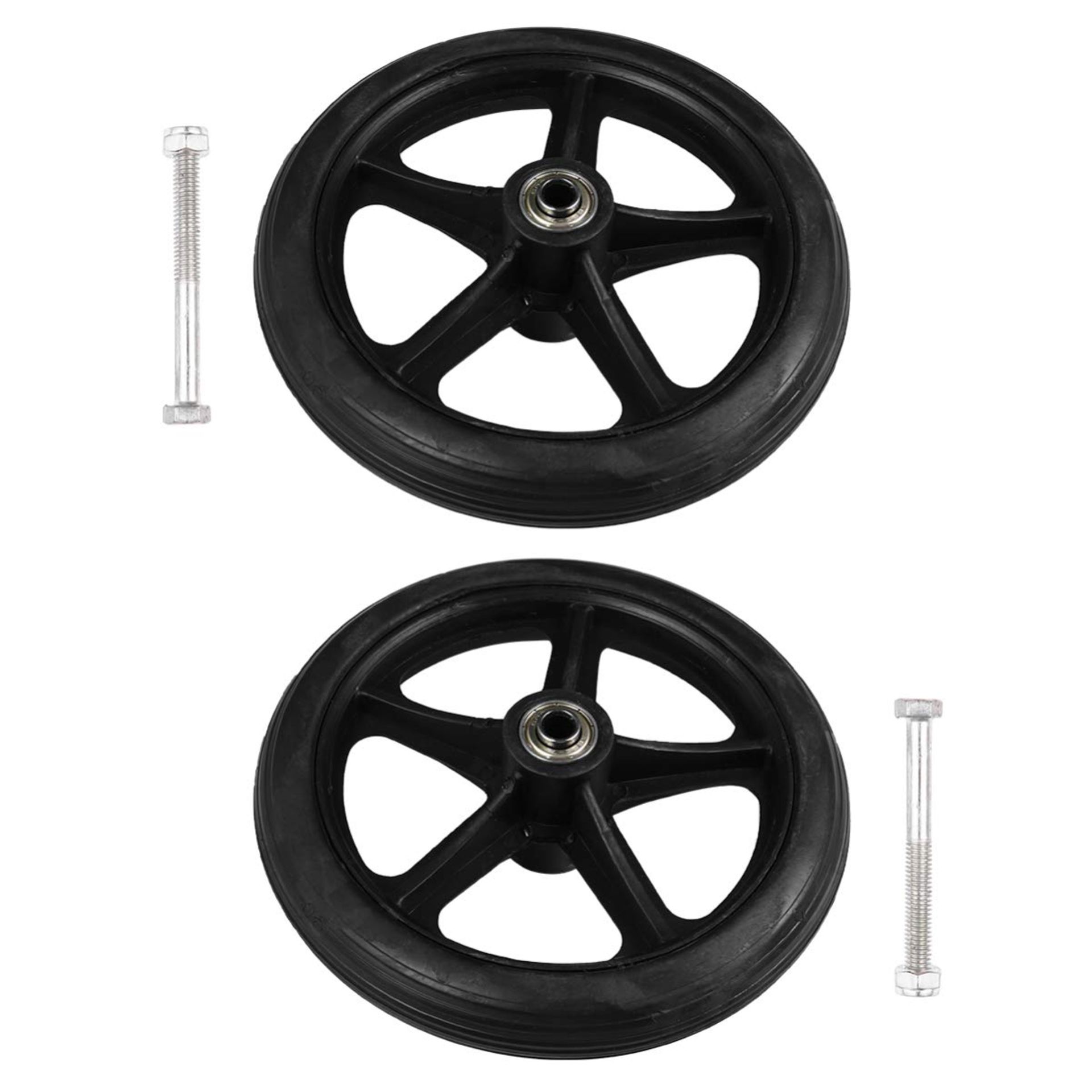 RRP £26.18 Healifty 2pcs Front Wheelchair Wheel Solid Wheel Replacement