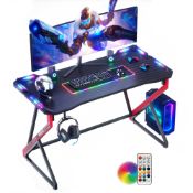 RRP £107.61 BEXEVUE Gaming Desk with LED Armor