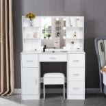 RRP £199.79 Puselo Dressing Table Vanity Table with Mirror and