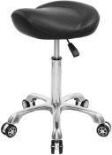 RRP £97.04 Nazalus Saddle Stool Chair with Back Support