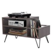 RRP £135.63 ybaymy Record Player Stand 86.5x46x53cm Wooden Turntable