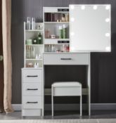 RRP £170.11 Dressing Table with LED Lights