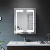 RRP £215.41 ELEGANT 600 x 700mm Illuminated LED Bathroom Mirror
