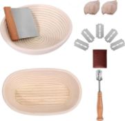 RRP £28.84 2 Pack Bread Proofing Basket Set