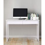 RRP £77.91 Homy Casa Computer Table Gloss Writing Desk with Drawers