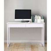 RRP £77.91 Homy Casa Computer Table Gloss Writing Desk with Drawers