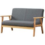 RRP £124.42 iropro Grey Sofa for Living Room Wood Furniture