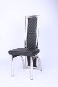RRP £433.82 7Star Set of 4 High Back Polo Dining Chairs diamond