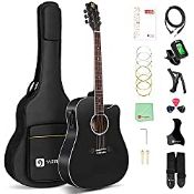 RRP £147.45 Vangoa Electric Acoustic Guitar 41 Inches 4 Band EQ