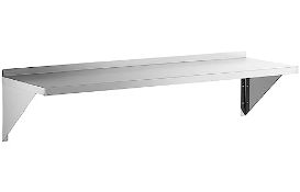 RRP £79.90 Nisorpa 120 x 30 cm Stainless Steel Shelf