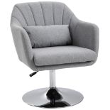 RRP £95.89 HOMCOM Swivel Accent Chair for Living Room Contemporary