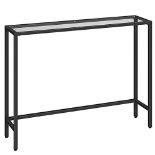 RRP £71.91 HOOBRO Black Console Table