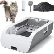 RRP £341.36 Vealind Self Cleaning Cat Litter Tray Automatic Cat