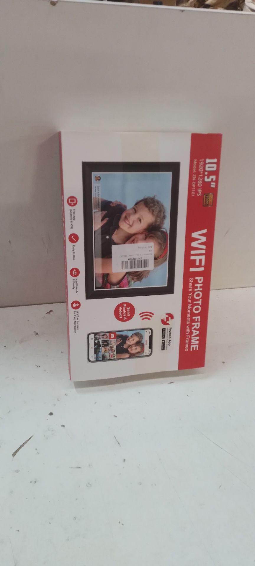 RRP £114.15 Winverty 10.5 inch Digital Photo Frame Smart WIFI Bluetooth - Image 2 of 2