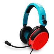 RRP £17.11 STEALTH C6-100 Neon Red & Blue Over Ear Gaming Headset PS4/PS5
