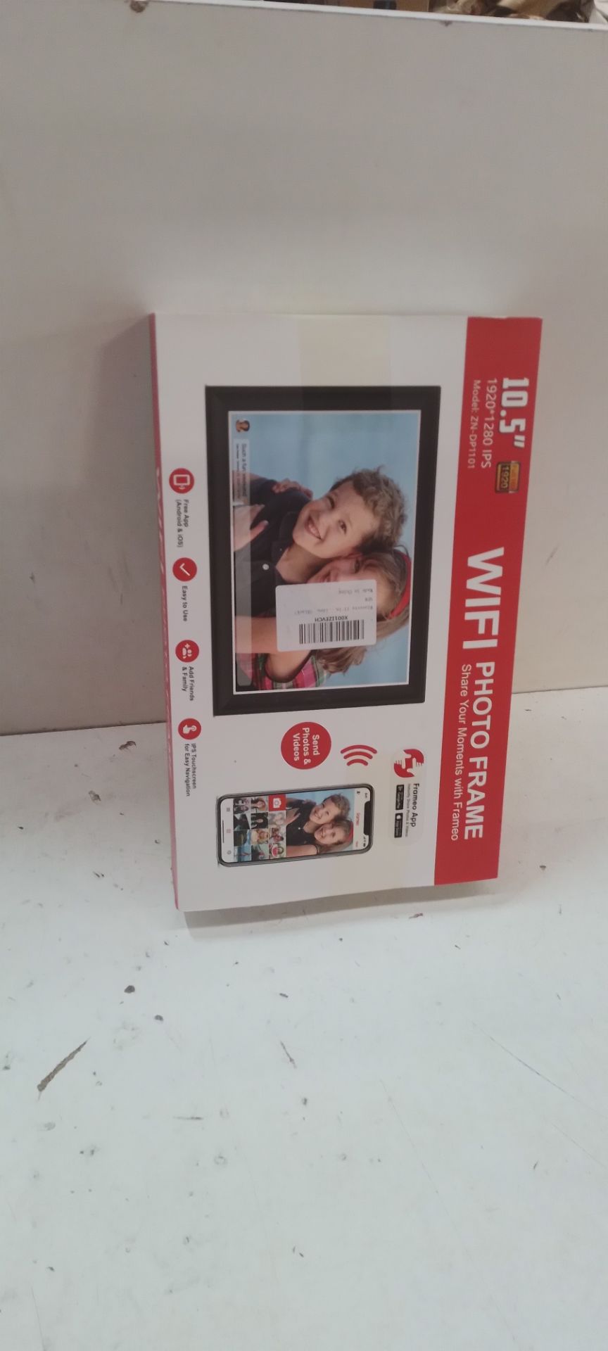 RRP £114.15 Winverty 10.5 inch Digital Photo Frame Smart WIFI Bluetooth - Image 2 of 2