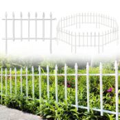 RRP £58.09 Thealyn Metal Decorative Garden Fence 57cm Wide x 45cm High (5 Panels