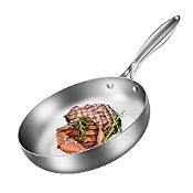 RRP £42.22 Lio SHAAR Stainless Steel Frying Pan 11 Inch 28cm Fry