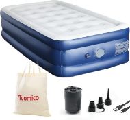 RRP £63.92 Tuomico Single Air Mattress for Outdoor and Indoor Use
