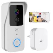 RRP £49.07 Wireless WiFi Video Doorbell Camera with Chime