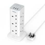 RRP £24.25 Tower Extension Lead with 3 USB Slots