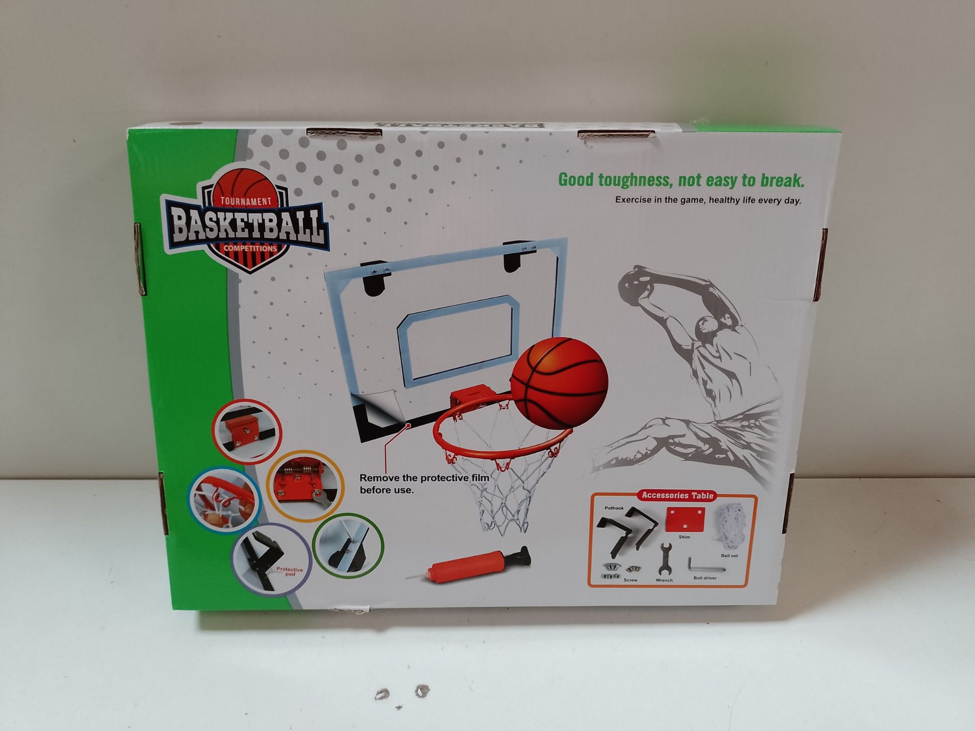 RRP £31.80 STAY GENT Mini Basketball Hoop for Kids and Adults - Image 2 of 2