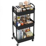 RRP £28.52 Sywhitta 3-tier Storage Rack on Wheels