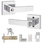 RRP £29.33 Probrico Door Handle with Lock and Key