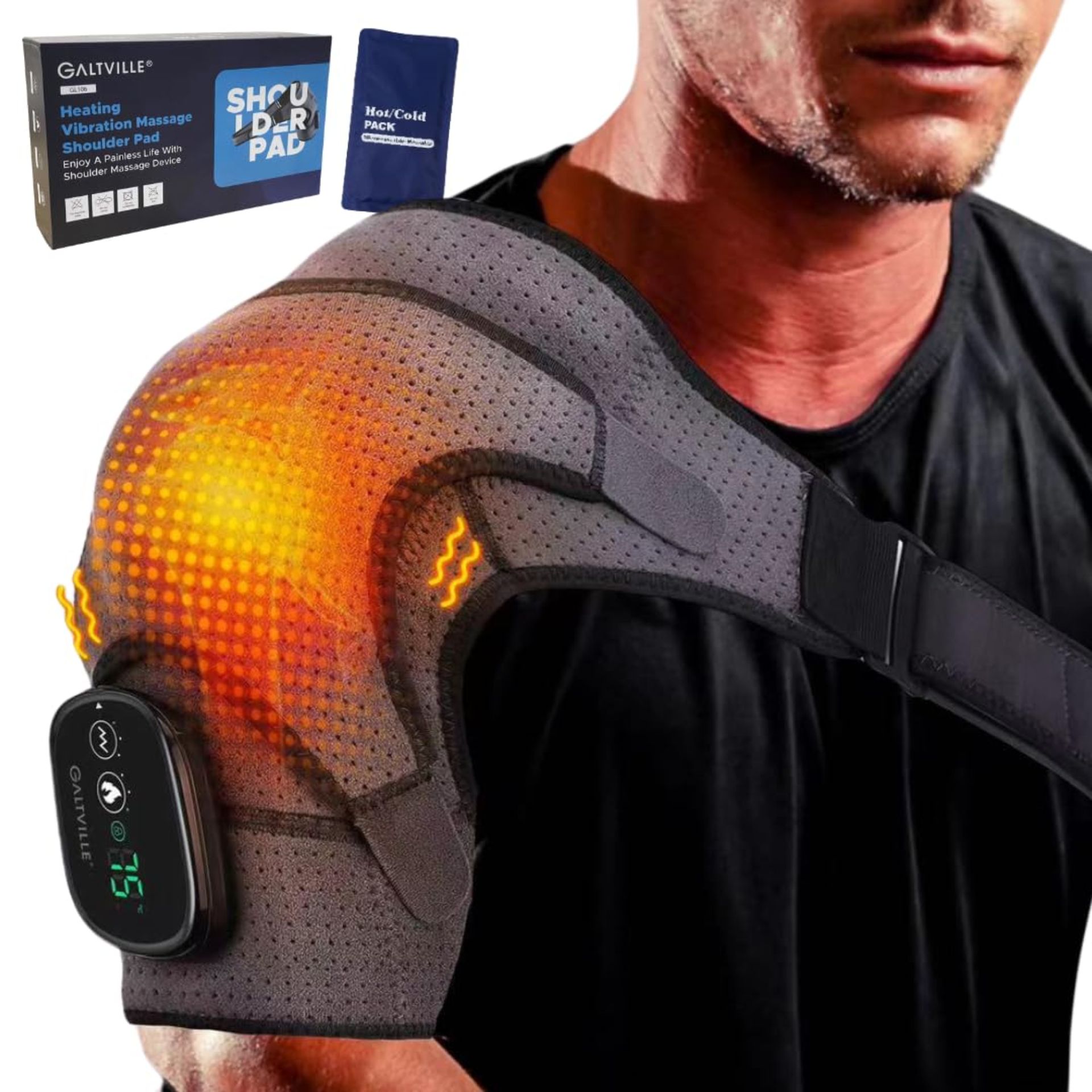 RRP £48.06 Galtville Cordless Heated Shoulder Brace for Men and