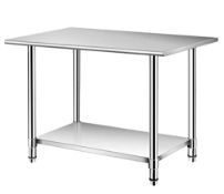 RRP £114.15 tonchean Stainless Steel Prep Table 91x61x85cm Kitchen
