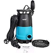 RRP £62.77 KATSU 900W Portable Submersible Pump for Clean and