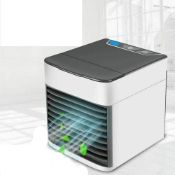 RRP £21.67 USB Air Conditioner Cooler Fan Chiller Portable Chills Purifies Humidify Summer