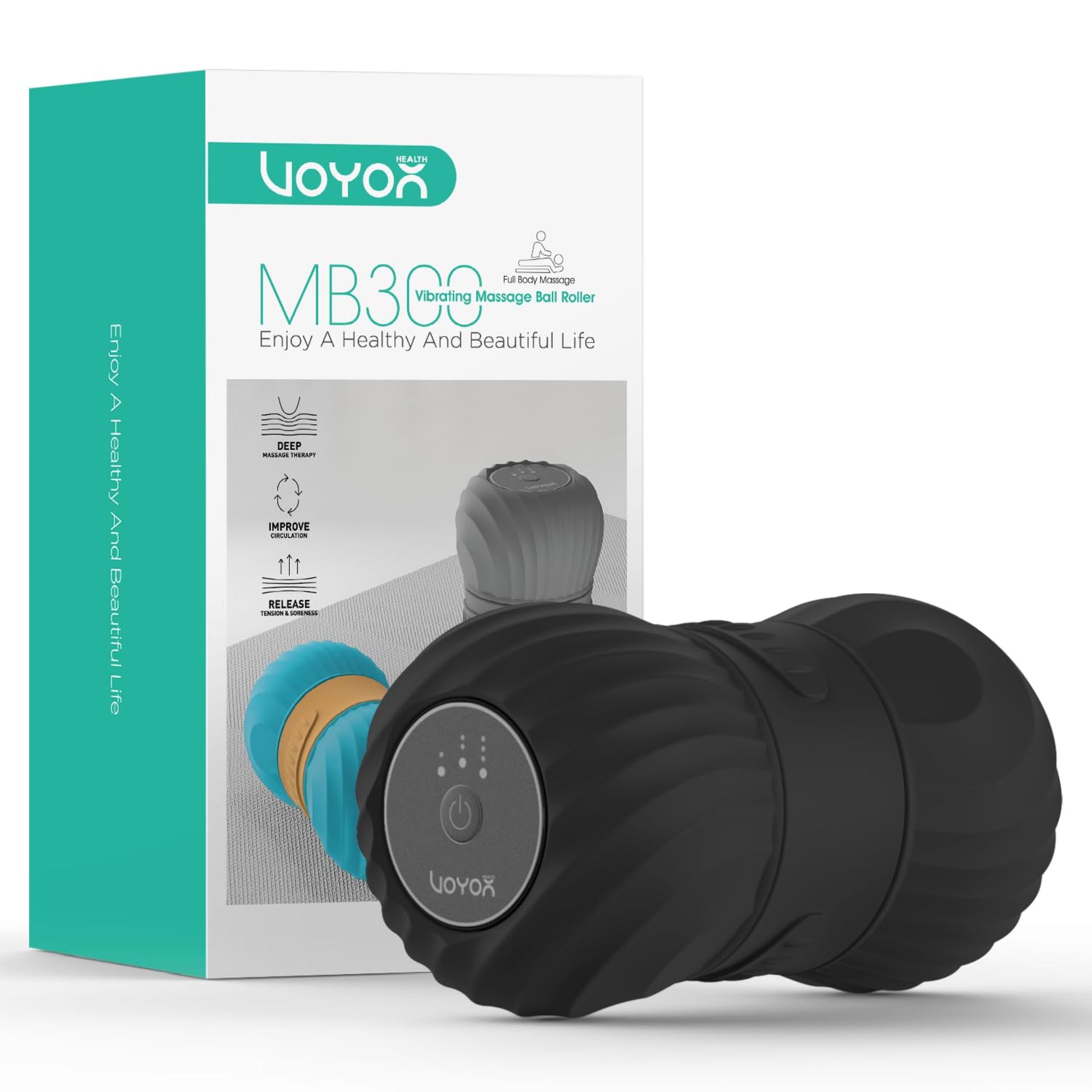 RRP £50.37 VOYOR-HEALTH Vibrating Peanut Massage Ball Roller for Tense Muscle