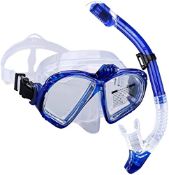 RRP £26.25 Supertrip Premium Snorkel Set Adult with 2 Mouthpieces