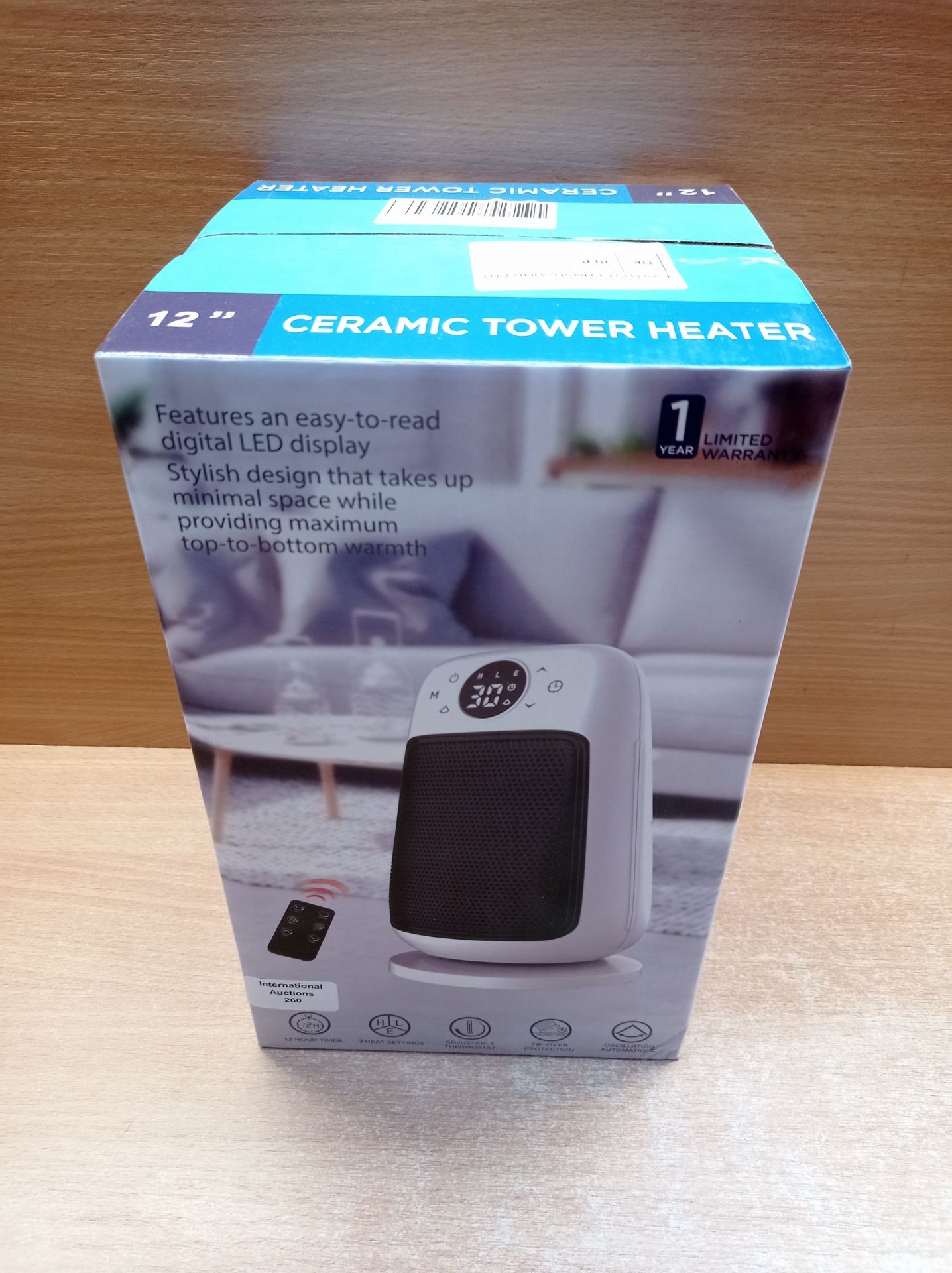 RRP £52.50 AIUOKYA Electric Space Heater with Fan - Image 2 of 2