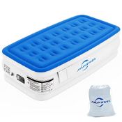 RRP £56.72 JHUNSWEN Single Air Bed With Electric Pump