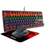 RRP £25.44 FELiCON RK2 Mechanical Gaming Keyboard Mouse Combo