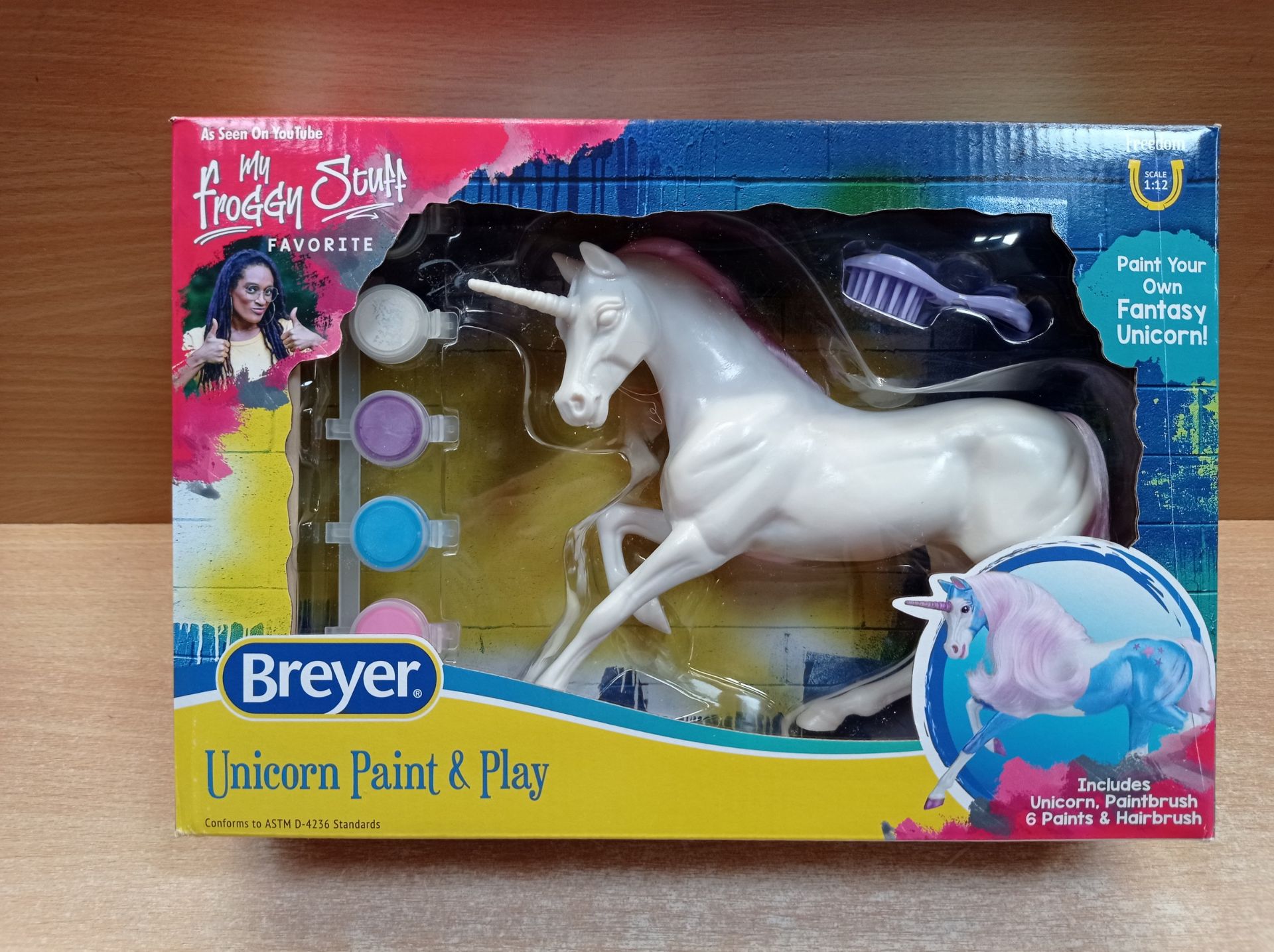 RRP £18.00 Breyer Horses Freedom Series Unicorn Paint & Play | - Image 2 of 2