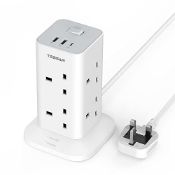 RRP £26.81 Tower Extension Lead with USB C Slots