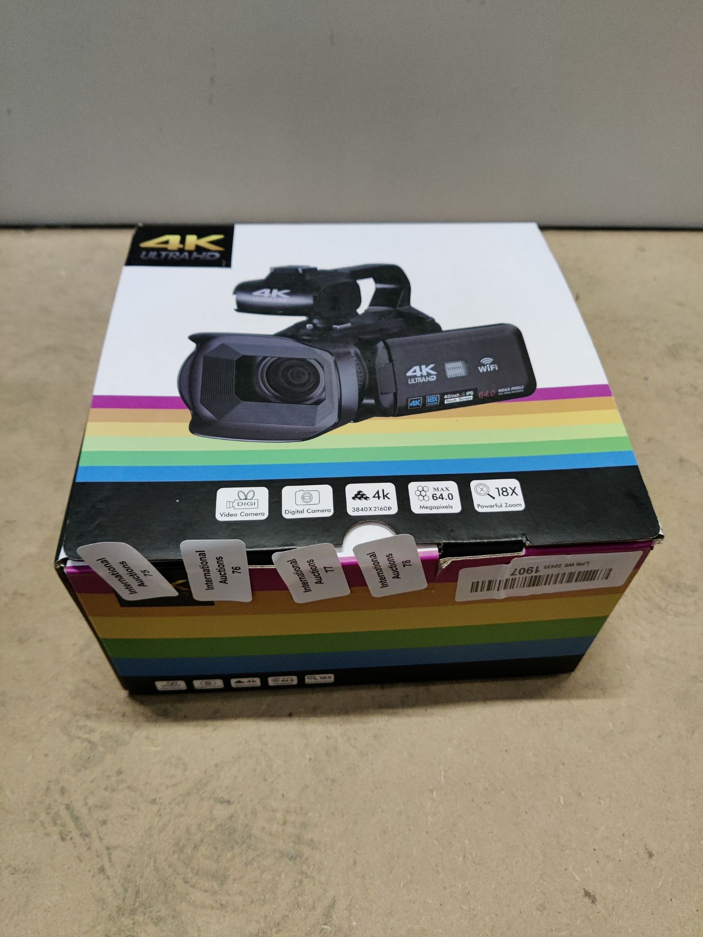 RRP £273.99 Camcorder 4K Video Camera HD Auto Focus 64MP 60FPS - Image 2 of 2